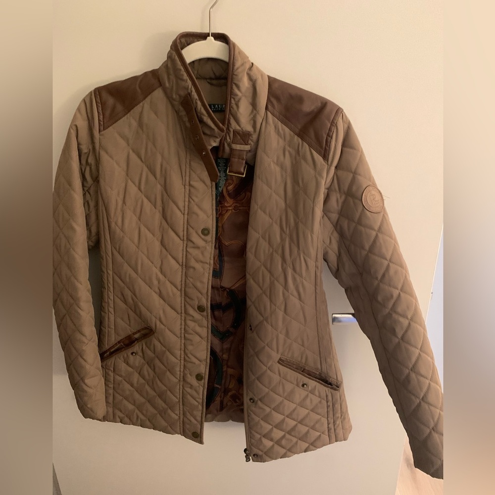 Ralph Lauren faux leather jacket outer shell size XS